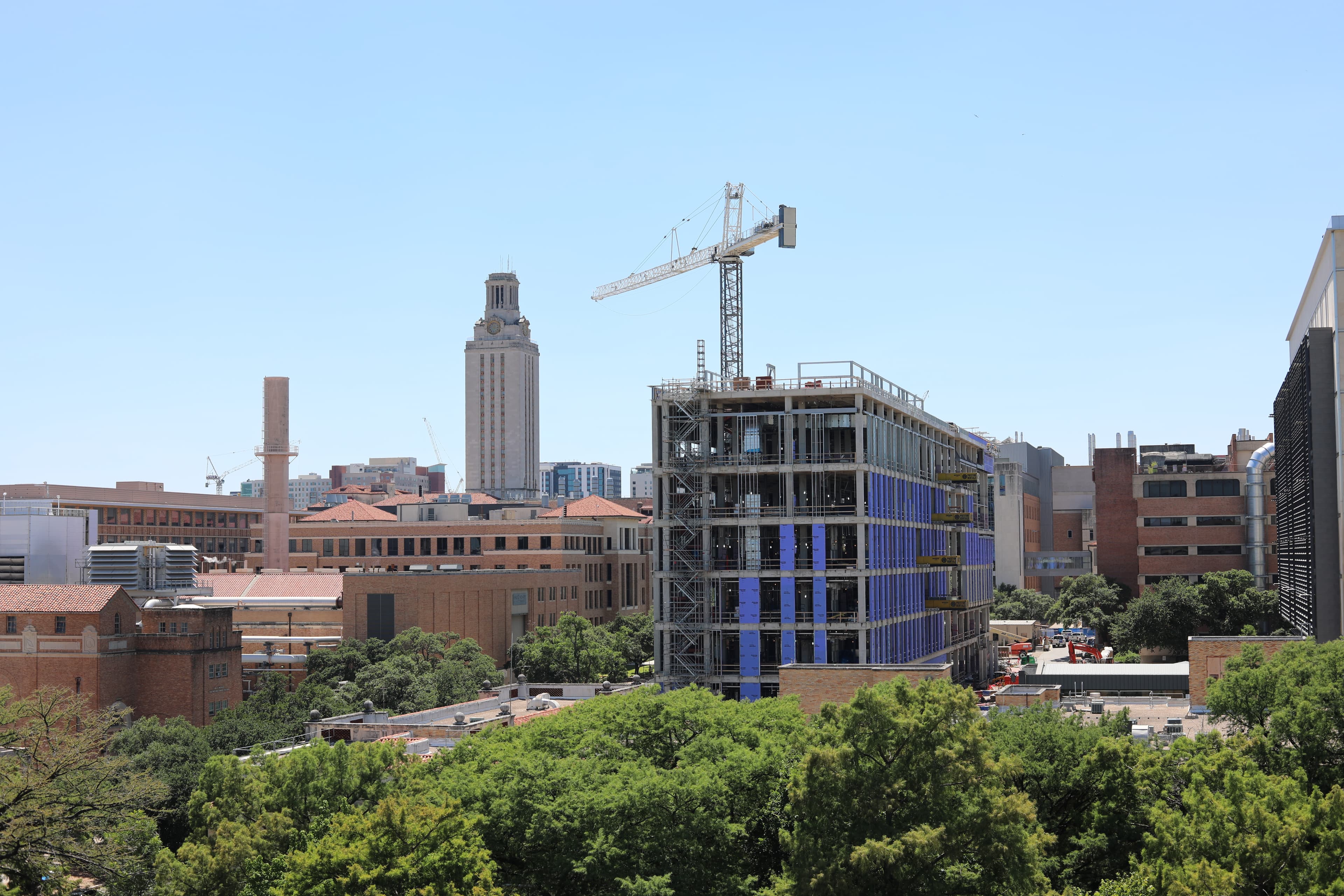 UT Energy Engineering Building being built in downtown Austin 