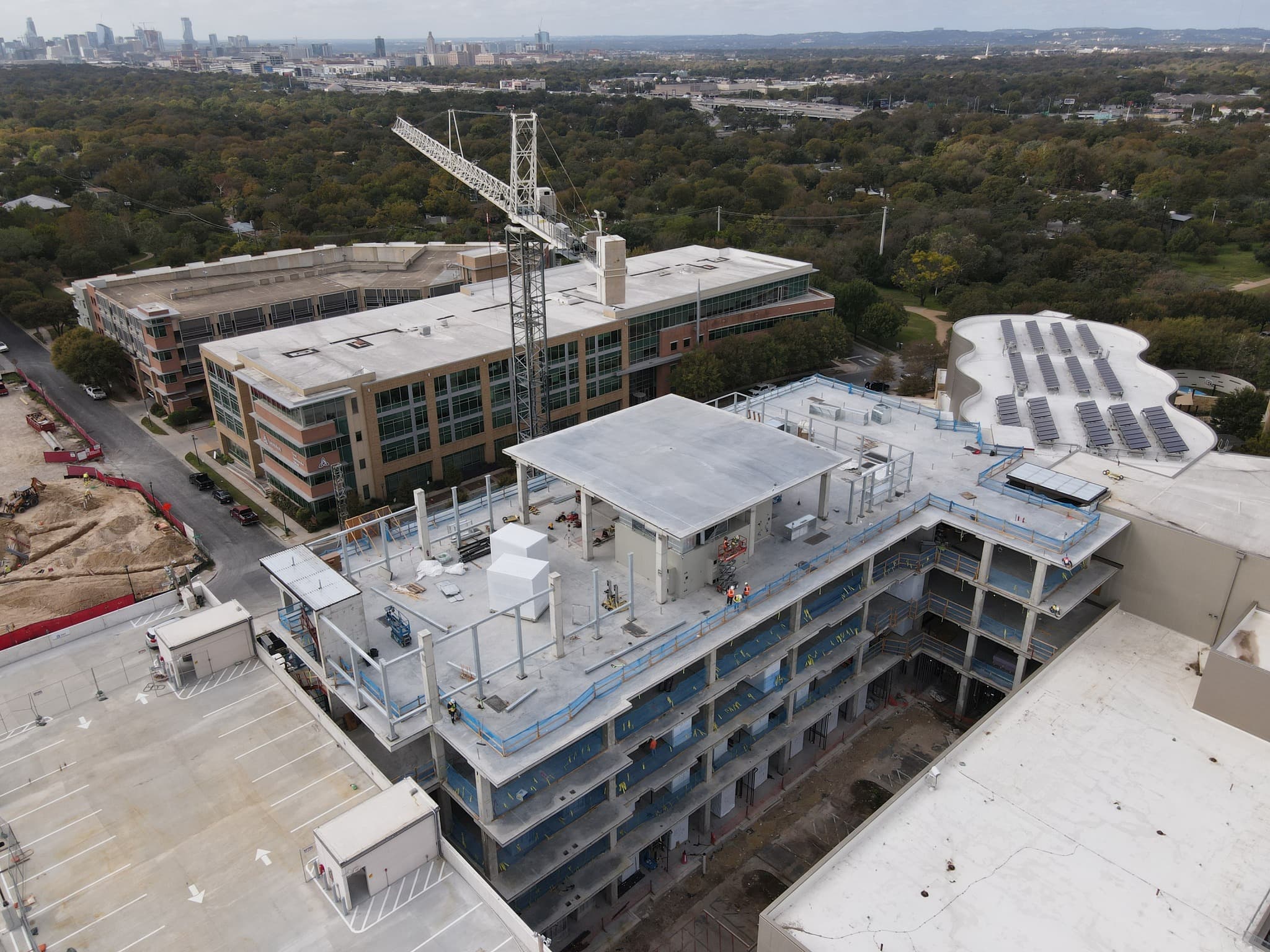 Dell Children's Expansion at Mueller in building stage