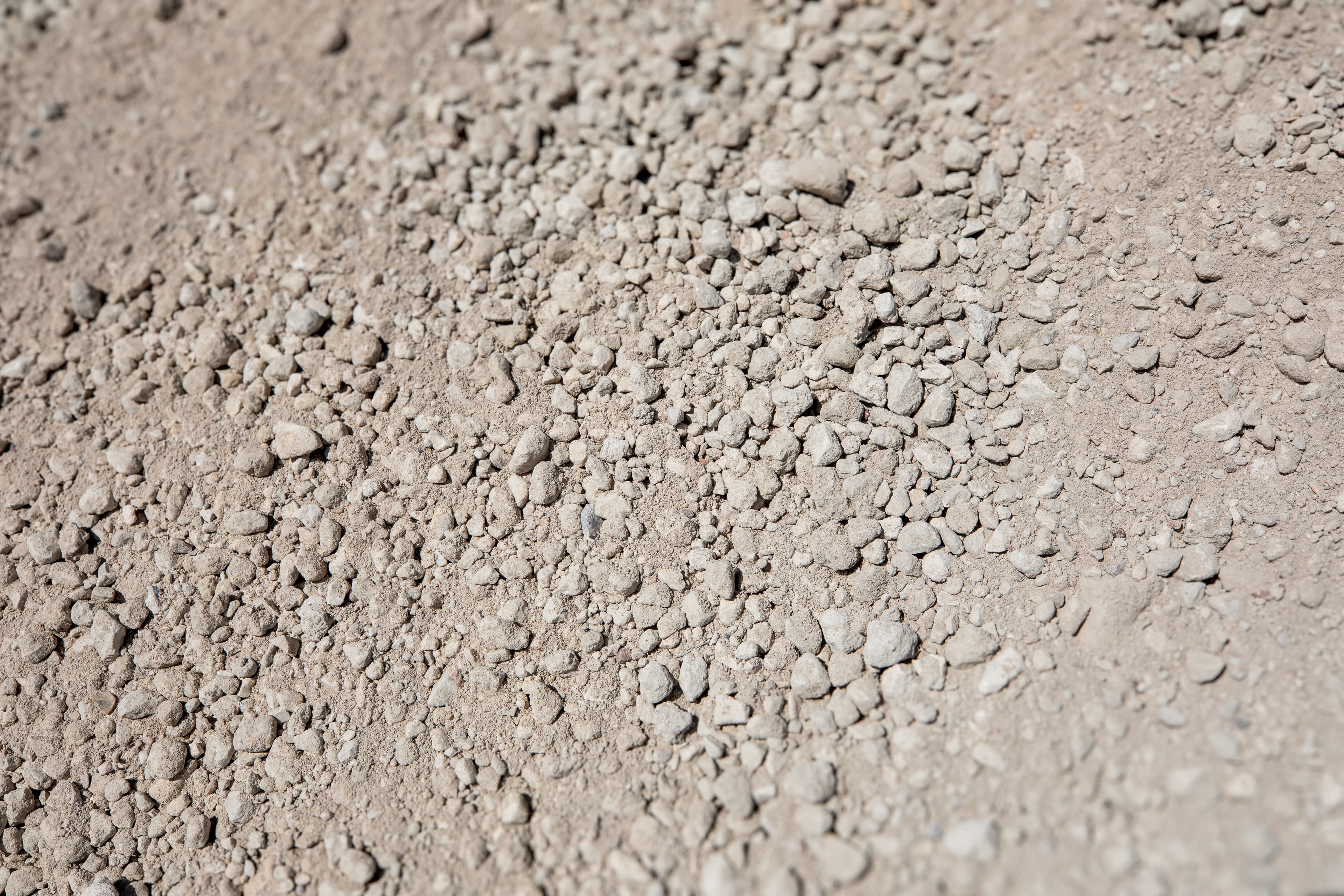 Reclaimed concrete washout up close