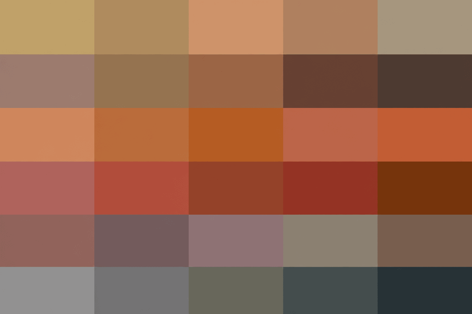 Collage of colors for concrete