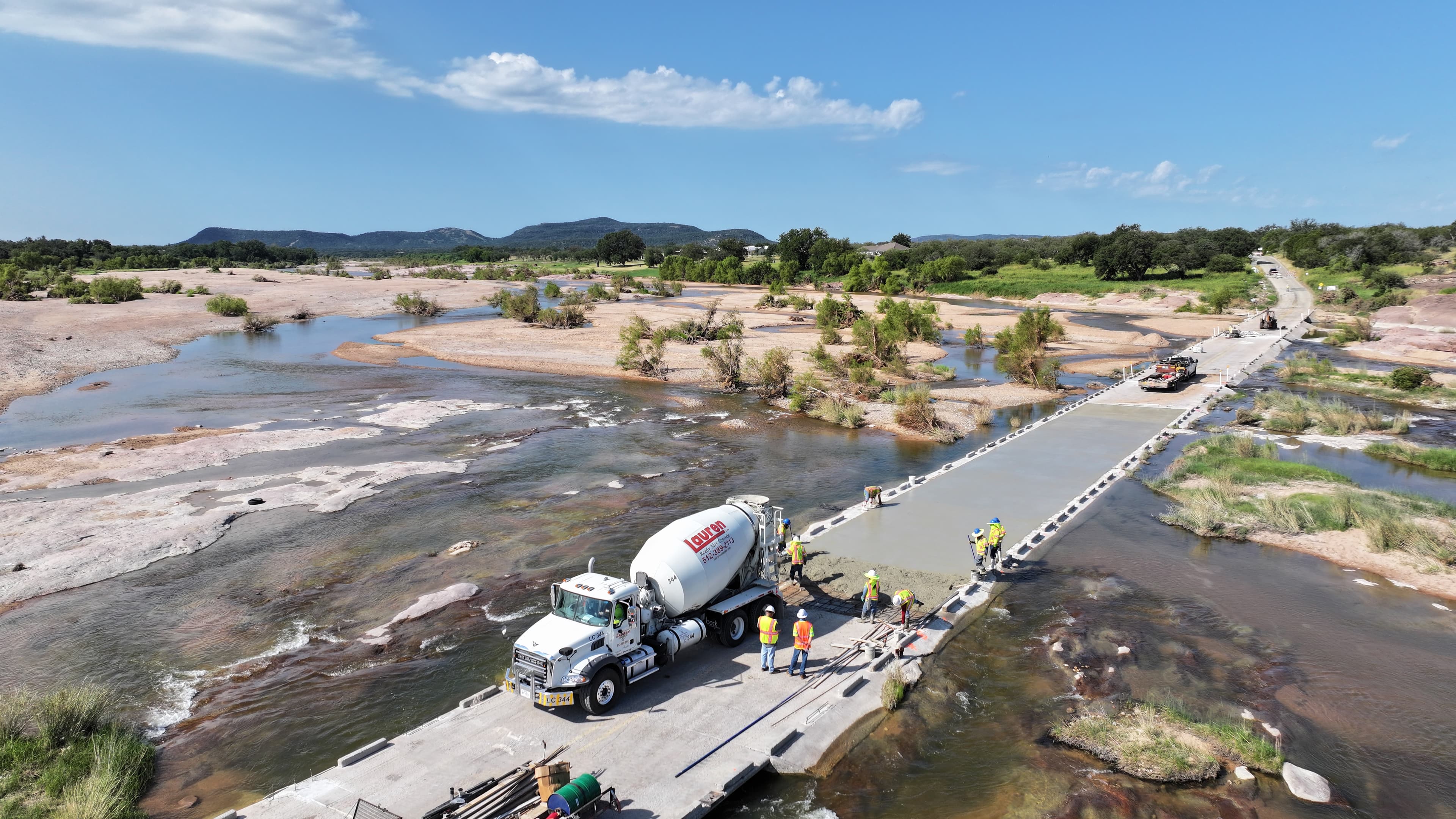 “Slab Road” Repaired After Central Texas Flooding
