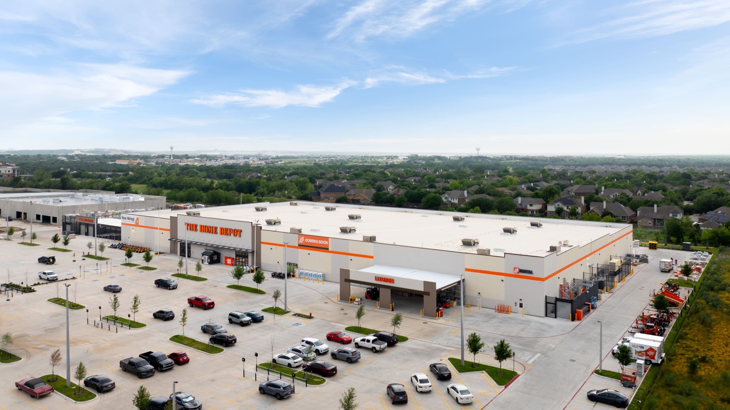Manor Home Depot picture from the sky