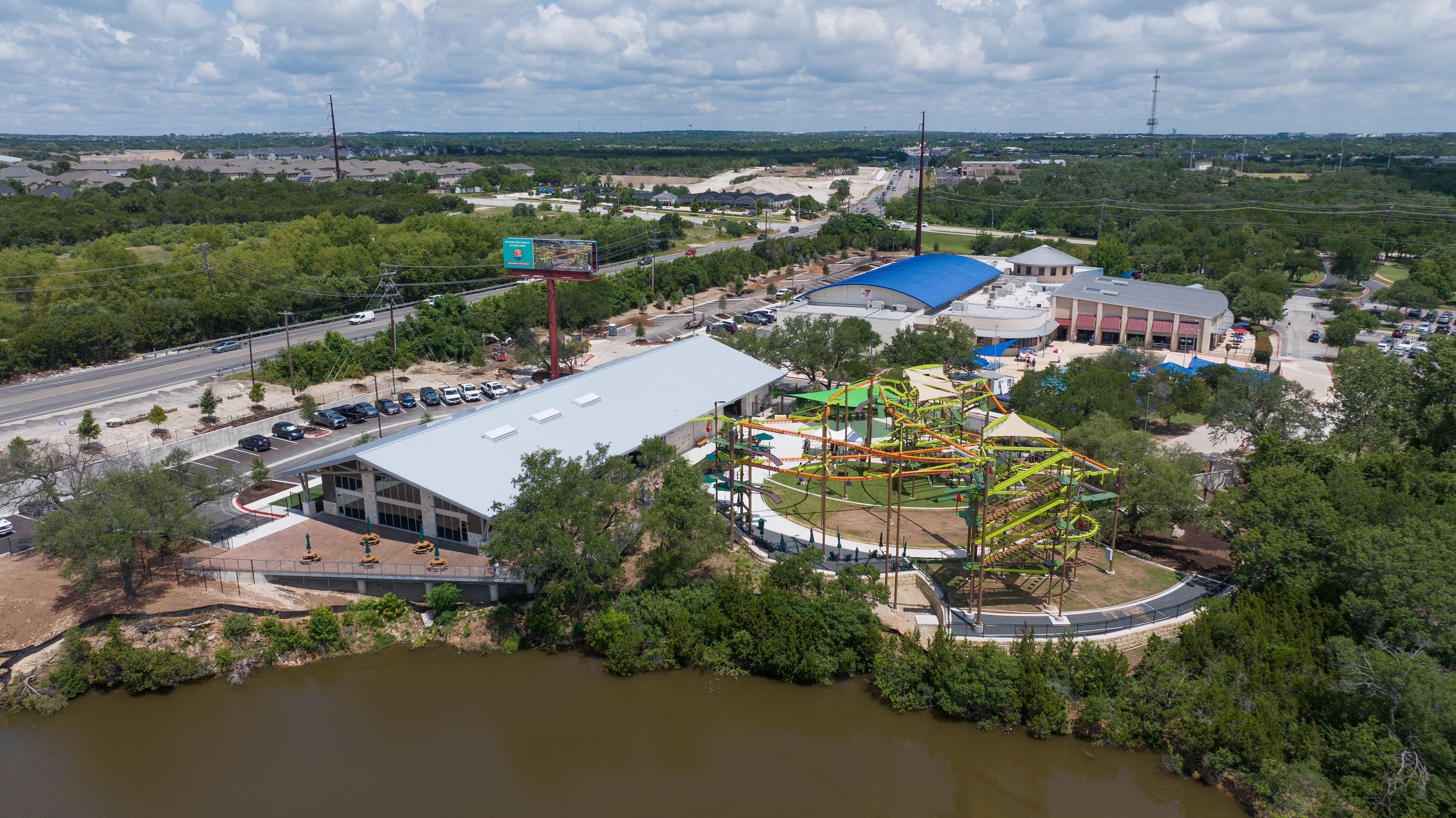 Twin Lakes YMCA Expansion project from the sky