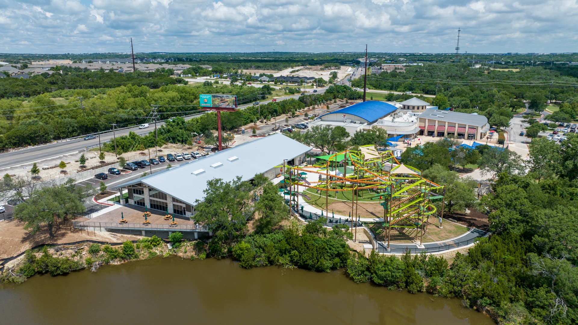 Twin Lakes YMCA Expansion project from the sky