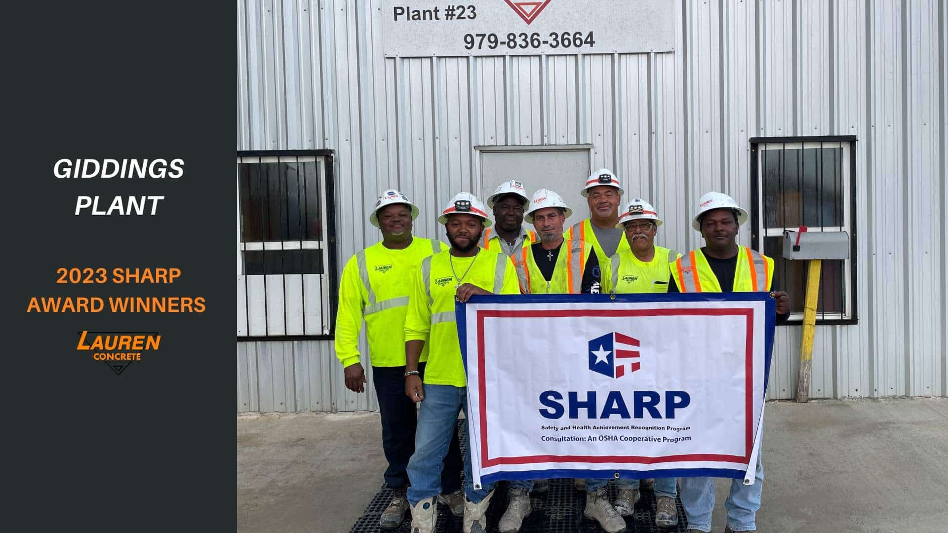 OSHA Awards Lauren Concrete 16 SHARP Awards in 2023 — article image