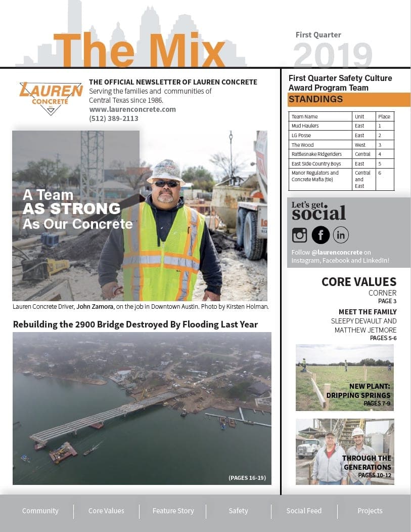 The Mix Quarterly Newsletter – First Quarter 2019
